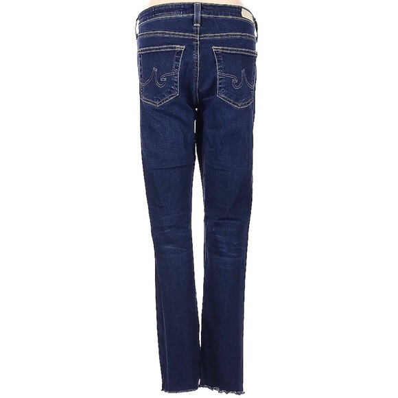 AG Adriano Goldschmied The Legging Super Skinny Raw Hem Blue Jeans Size 27 - Picture 4 of 10